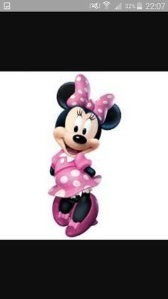 a minnie mouse balloon with polka dots on it