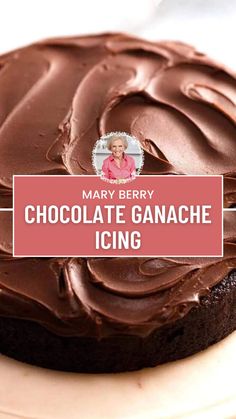 Mary Berry Chocolate Ganache Icing Ganache Icing Recipe, Chocolate Ganache Icing, Whipped Cream Chocolate, Ganache Icing