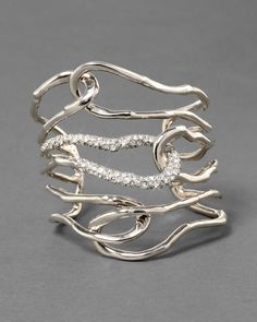 Alexis Bittar Solanales Large Twisted Cuff Bracelet Alexis Bittar Jewelry, Gold Cuff Bracelet, Liquid Silver, Bracelet In Silver, Stacked Bangles, Gold Bracelet Cuff, Gold Cuffs, Alexis Bittar, North South