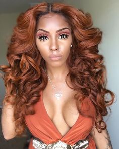 Like what you see? Follow me for more: @uhairofficial Trendy Fall Hair Color, Weave Styles, Wig Ideas, Birthday Hair, Long Red Hair, Queen Hair, Auburn Hair, Hair Crush, American Woman