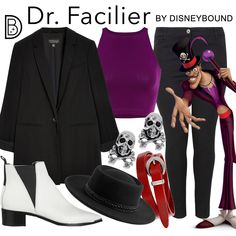 a fashion look from december 2012 featuring purple top, black blazer and white boots