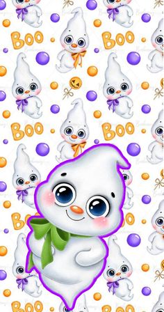 an image of a cartoon character on a white background with balloons and bubbles in the shape of numbers