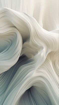 an abstract image of white and blue waves