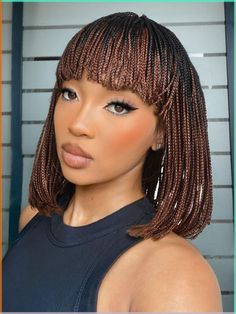 Here are just a few tips for hair care based on hair type 😉 Long Braids With Bangs, Hairstyles For Layered Hair Easy, Braids On Short Hair, Braids With Bangs, Braid Bangs, Bang Braids, Layered Braids, Quick Hairstyles For School, 5 Minute Hairstyles