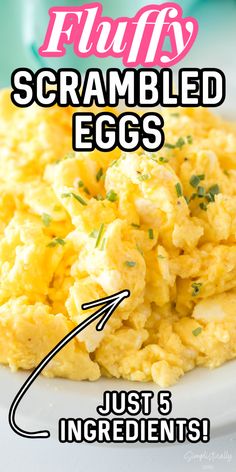 Fluffy Scrambled Eggs Recipe Best Way To Make Scrambled Eggs, Restaurant Scrambled Eggs, Parmesan Scrambled Eggs, Fluffy Eggs In The Oven, Fluffy Cheesy Scrambled Eggs, Fluffy Scrambled Eggs With Cheese, The Best Scrambled Eggs Ever, Best Eggs Scrambled