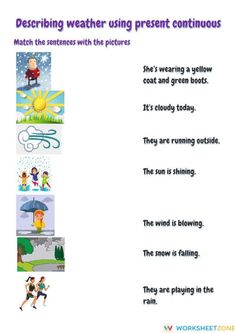 a poem describing weather using different words