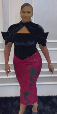 African Wear For Ladies, Corporate Dresses, Velvet Styles, Plus Size Gown, Ankara Outfits, Lace Outfits, African American Fashion, African Fabric Dress, Corporate Dress