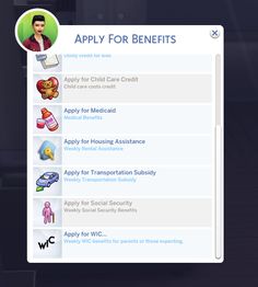 the app for benefits is displayed in this screenshot