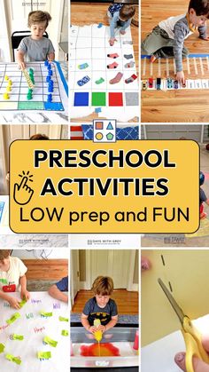 Looking for easy preschool activities? If you are with young kids or are setting up a preschool classroom, this list of 101+ preschool learning activities will leave you with the BEST ideas to help preschoolers learn through hands on play. Incorporating the senses, play, and movement is not only important, but an effective approach to learning. Support little learners as they develop fine motor skills, letter recognition, shape awareness, and so much more with these fun learning activities! Table Activities, Diy Preschool, Busy Boxes, Curious Kids, Scissor Skills, Toddler Snacks, Skills Activities, Preschool Games