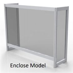 the enclosure model is designed to look like an office cubicle