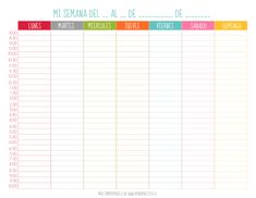 the printable meal planner is shown in red, yellow and green