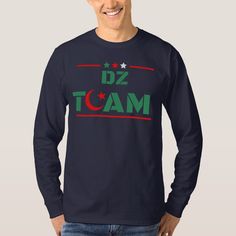 Algeria DZ Team Algeria Flag Colors DZ Power Basic Long Sleeve, Different Shirt Styles, Shirt Styles