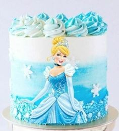 a princess cake with frosting and icing on it