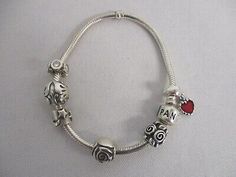 https://jewelrysalehub.com Find many great new & used options and get the best deals for PANDORA STERLING SILVER CHARM BRACELET ~ RED HEART at the best online prices at eBay! Free shipping for many products! Pandora Design, Pandora Bracelet Silver, Charm Bracelet Silver, Sterling Silver Charm Bracelet, Pandora Charm, Silver Charm Bracelet, Fine Jewelry Bracelets, Pandora Bracelet, Bracelet Silver