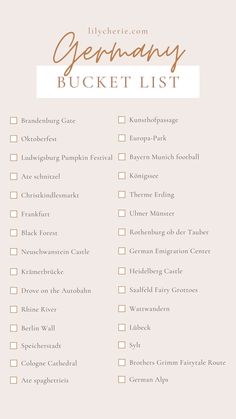 a pink and gold printable checklist with the words, giveaway bucket list