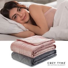 Cozy Tyme Blush Duvet: 100% Polyester, Blanket: 100% Cotton Throws 25 Pound Calm Sleeping Advanced Sewing, Glam Furniture, Contemporary Glam, Being Held, Sleep Help, The Nervous System, Cooling Blanket, Natural Sleep, Weighted Blanket