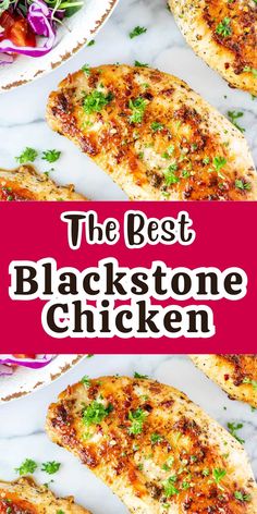 the best blackstone chicken recipe on a plate