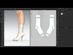 an image of a woman's legs with socks and high heeled shoes on them