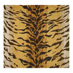 an animal print fabric with brown and black stripes