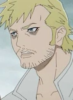 an anime character with blonde hair and blue eyes