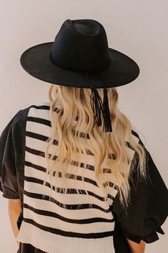 Hat Dimensions: Length-16 inches Width-14.5 inches Height-5 inches Cranial Circumference- 24 inches Brim Width- 3 3/4 inches Chasing Sunsets, Felt Fedora, Fedora, Felt, Black