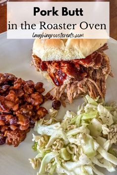 Feed an army with three ingredients by creating a tender Pork Butt in Roaster Oven with the least amount of effort imagined. Pulled Pork Electric Roaster, Pulled Pork In Roaster Oven, Pulled Pork Roaster Oven, Pork Oven, Oven Ideas, Pork Shoulder Roast, Pork Buns