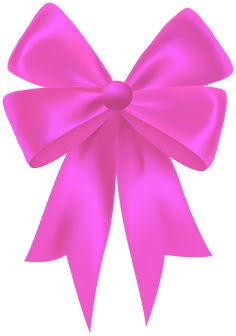 a large pink bow on top of a white background