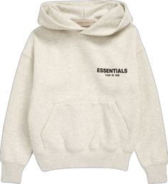 Grey Essentials Hoodie, God Clothes, Essentials Hoodie, Kids Line, Fear Of God Essentials, Hoodie Fits, Hoodie For Men, Kids Collection