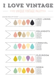 an info sheet with different types of paint colors and text on the bottom half of it