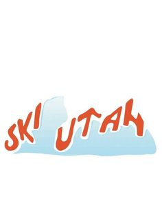 SKI UTAH vinyl weatherproof sticker! Bach Merch, Winter Music Festival, Ski Utah, Ski Design, Winter Music, Ski Team, Utah Skiing, Girly Car Accessories, Aesthetic Posters