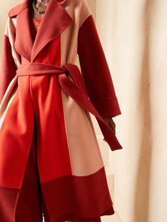 BR x HARBISON | Italian Wool & Cashmere Color-Block Robe Coat | Banana Republic Color Block Coats, Belted Robe, Cashmere Color, Red Clay, Coat Outfits, Mode Inspo, New Wardrobe, Fashion Colours, Sale Price