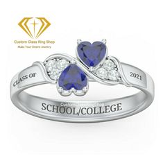 High School Class Ring,College Class Ring,School Ring,Class Rings,Graduation Ring,Senior Class Ring,Graduation Gift semi-fine jewelry ✥ 𝐌𝐚𝐢𝐧 𝐒𝐭𝐨𝐧𝐞 𝐃𝐞𝐭𝐚𝐢𝐥𝐬 ↣ Shape: Hart and round shape cut ↣ Making Process: Handmade - Crafted by our experienced team ✥ 𝐑𝐢𝐧𝐠 𝐃𝐞𝐭𝐚𝐢𝐥𝐬 ↣ Metal Purity: Solid Gold (10KT, 14KT, 18KT); Silver (925 Sterling, 935 Argentium), 950 Platinum ↣ Metal Tone: Yellow, White, Rose ↣ Stamp/Hallmark: Yes ❃ 𝐒𝐩𝐞𝐜𝐢𝐚𝐥𝐭𝐲 𝐚𝐧𝐝 𝐍𝐨𝐭𝐞𝐬 ↣ Customized Designer Jewelry. ↣ Updating every step of your ordered jewelry. ↣ All listed jewelry in our stores is made to order. ↣ Make jewelry and stone when order placed as all are handmade customization items, so we didn't have in stock. ↣ Listed items images are taken in 12US ring size CAD. ↣ If you order it Rings Graduation, Custom Class Rings, Class Rings College, Class Rings High School, Graduation Ring, School Rings, Class Rings, College Class, Graduation Rings