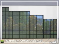 an image of a set of windows with the words warham constructionset on them