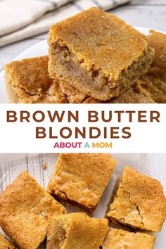 Try this easy Brown Butter Blondies recipe for a rich, buttery dessert everyone will love. Brown Butter Blondies, White Chocolate Blondies, Dark Brown Sugar, Types Of Desserts, Butter Toffee, Blondies Recipe, Sandwich Cake, Browned Butter, Treat Recipes