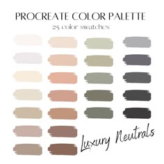 the color palette for luxury neutrals