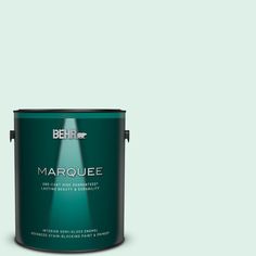 the behr marquee paint is light brown and has a green tint