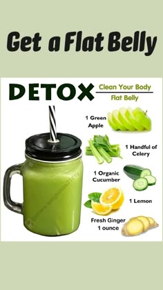 Makanan Rendah Kalori, Flat Belly Detox, Smoothie Recipes Healthy Breakfast