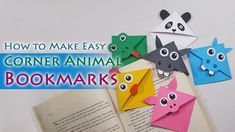 how to make easy origami animal bookmarks