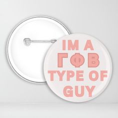 a button with the words i'm a fob type of guy on it