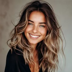 Heavy Brown Lowlights In Blonde Hair, Brown And Blonde Medium Length Hair, Brown To Blonde Hair Highlights, Lauren Conrad Hair Color, Natural Blonde With Brown Lowlights, Light Brown Hair 2024, Cute Brown Hair Styles, Blonde Top Brown Bottom Hair, Earthy Burnett Hair