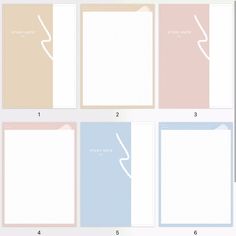 four different types of notepads are shown in the same color and size, each with