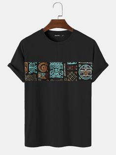 Package included:1*T-ShirtPlease Note:Please see the Size Reference to find the correct size. Mens T Shirts Style Fashion, Design Jersey, Tee Shirt Fashion, Tshirt Design Men, Shirt Design Inspiration, Mens Casual Dress Outfits