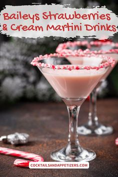 This Baileys Strawberries and Cream Vodka Martini is a pretty pink drink. A vodka martini perfect for date night, or Valentines Day. One of our favorite Baileys Strawberries and Cream drinks!