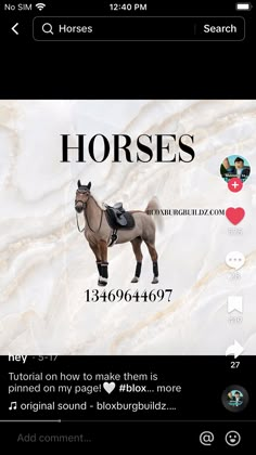 the horse is standing in front of an email message