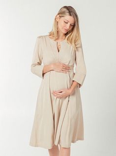 Sarah TENCEL Empire Maternity & Nursing Dress