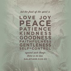 an image with the words love joy peace and godness