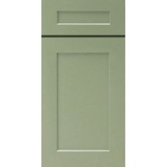 an image of a green cabinet door