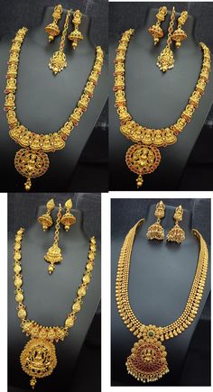 Beautiful 1 gm Gold Plated Guaranteed CZ Pearls Lakshmi Goddess Jewellery Set Material Copper CZ Pearls Gold Sets With Motifs For Diwali, Gold Sets With Motifs For Puja, Gold Temple Jewelry Sets With Motifs, Lakshmi Goddess, Goddess Jewelry, Homemade Cake, Bridal Gold Jewellery Designs, Wedding Jewellery, Bridal Gold Jewellery