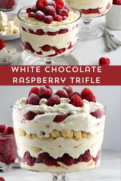 Vanilla Cake Trifle, Sugar Cookie Trifle, Raspberry White Chocolate Mousse, Raspberry Cheesecake Trifle, Simple Trifle Recipes, White Chocolate Raspberry Trifle, White Chocolate Raspberry Recipes, Italian Trifle Desserts, Raspberry White Chocolate Desserts