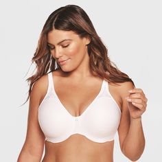 Bali Women's Passion for Comfort Seamless Minimizer Underwire Bra (Style #3385) has a hidden underwire that helps provide a more comfortable fit. This Passion For Comfort bra has a beautiful lace inset and minimizes up to 1.5 inches. The straps are supportive and also adjustable for the perfect fit. Feminine lace detail makes this bra functional and beautiful. Bali Women, Bali Bras, Comfortable Bra, Minimiser Bra, Bear Head, Comfortable Bras, Full Coverage Bra, Balconette Bra, Bra Style